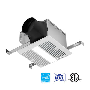 Ciarra Energy Star Bathroom Exhaust Fan with 11W LED Light – Quiet, Energy Efficient, Versatile Ventilation | CAEFL8