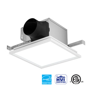 Ciarra Energy Star 2-in-1 Exhaust Fan &  Bathroom Light 12W – Low Noise, Powerful, Easy Installation | CAEFL9