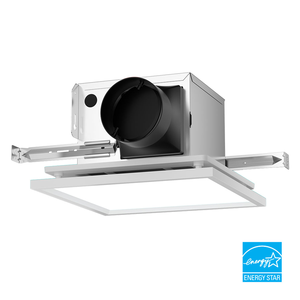 Ciarra Energy Star 2-in-1 Exhaust Fan &  Bathroom Light 12W – Quiet, Powerful, Easy Installation | SP100L9