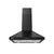 CIARRA 24 Inch Wall Mount Range Hood 450CFM Vent Hood Pyramid with Black Painting CAB60206P-OW