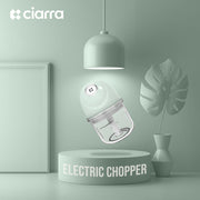 CIARRA Portable Wireless Electric Mini Food Chopper CAMFPA01-OW