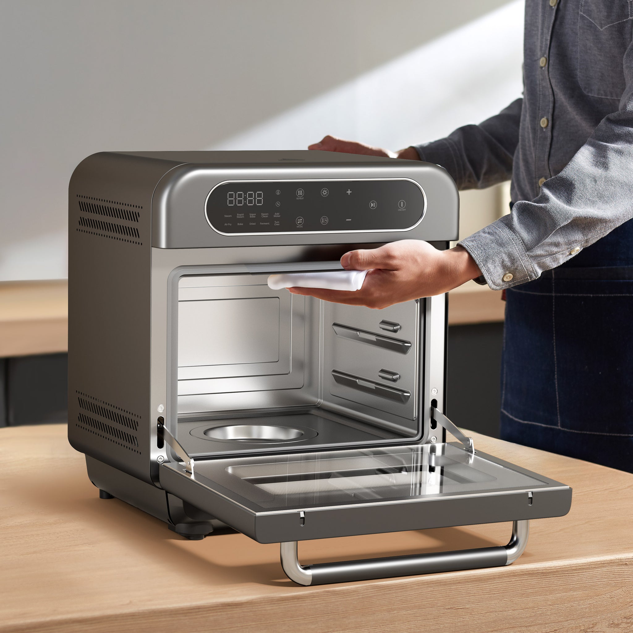 Ciarra Nosh Oven | 8-in-1 Steam Oven with Air Fryer | Ashy Cloud