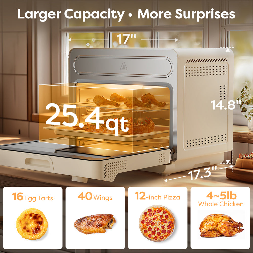 Ciarra Nosh Oven Pro | 12-In-1 Steam Oven With Air Fryer CASO24-W