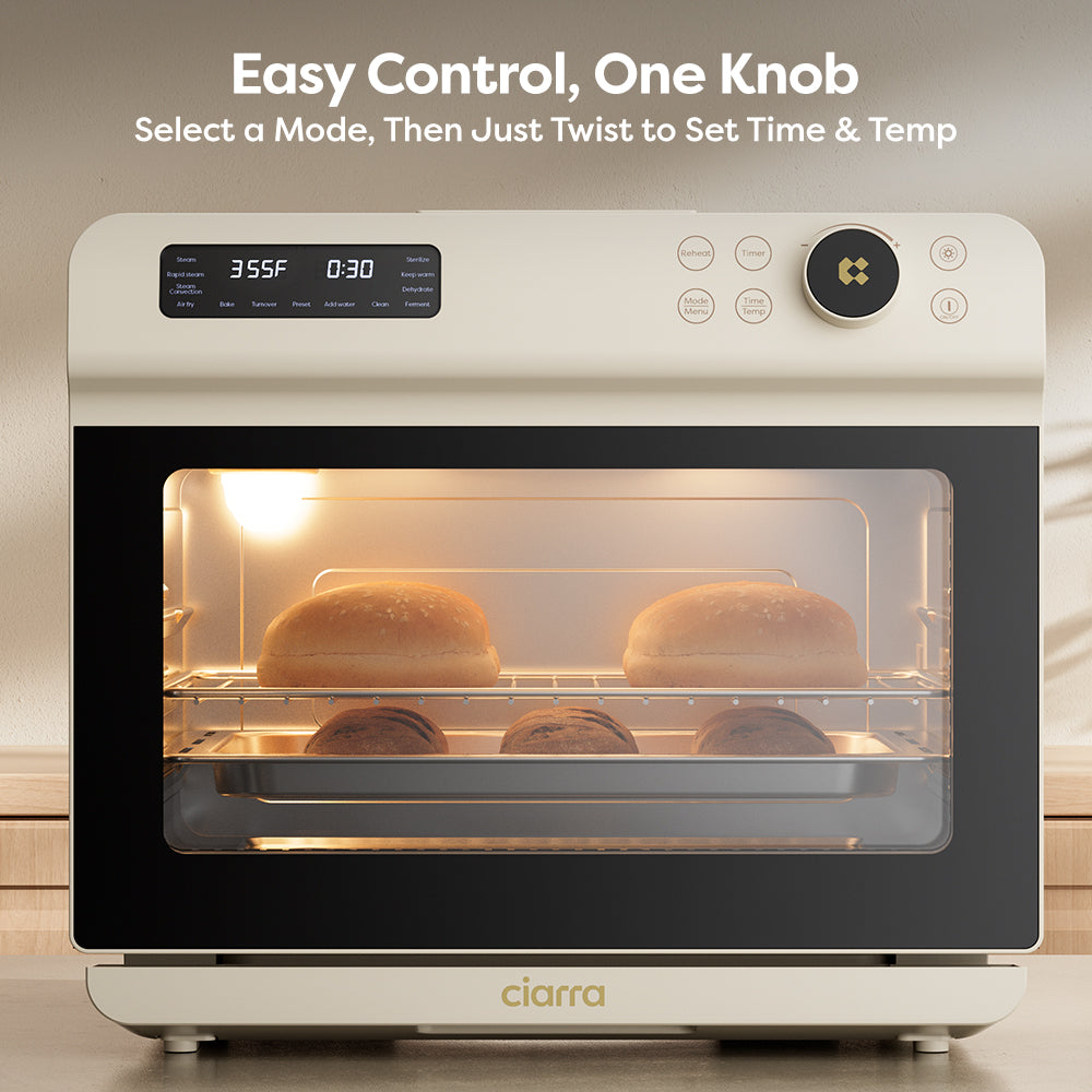 Ciarra Nosh Oven Pro | 12-In-1 Steam Oven With Air Fryer CASO24-W
