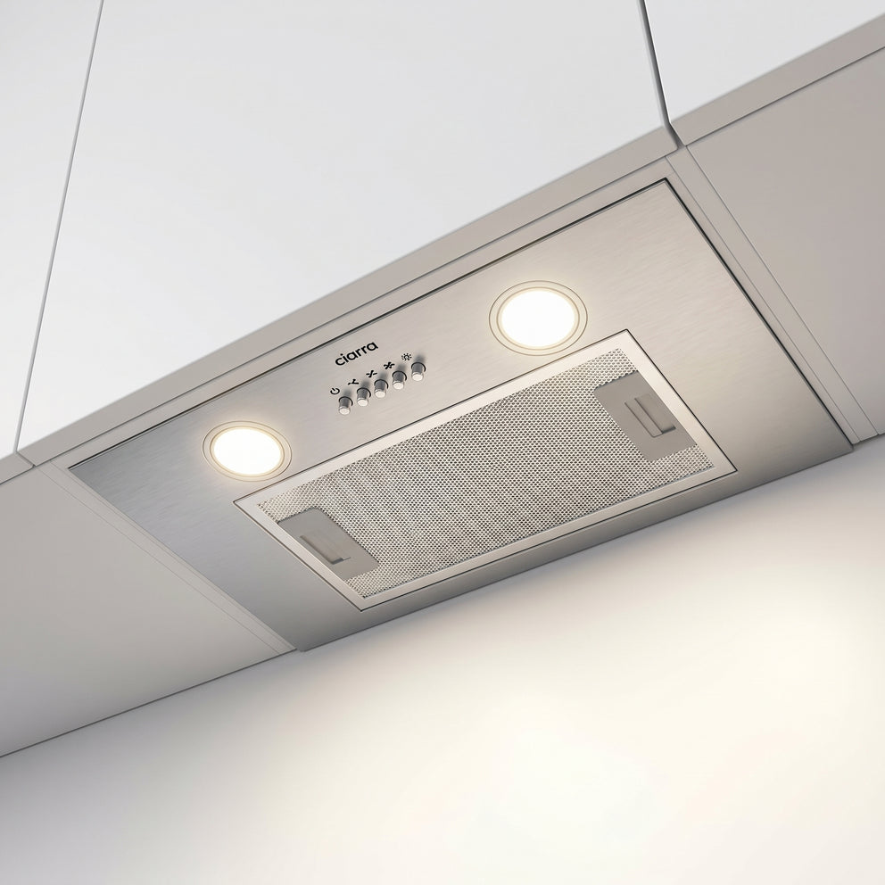 CIARRA 20 Inch Stainless Steel Range Hood Insert, Built-In Under Cabinet Design CAS52913E-N-OW