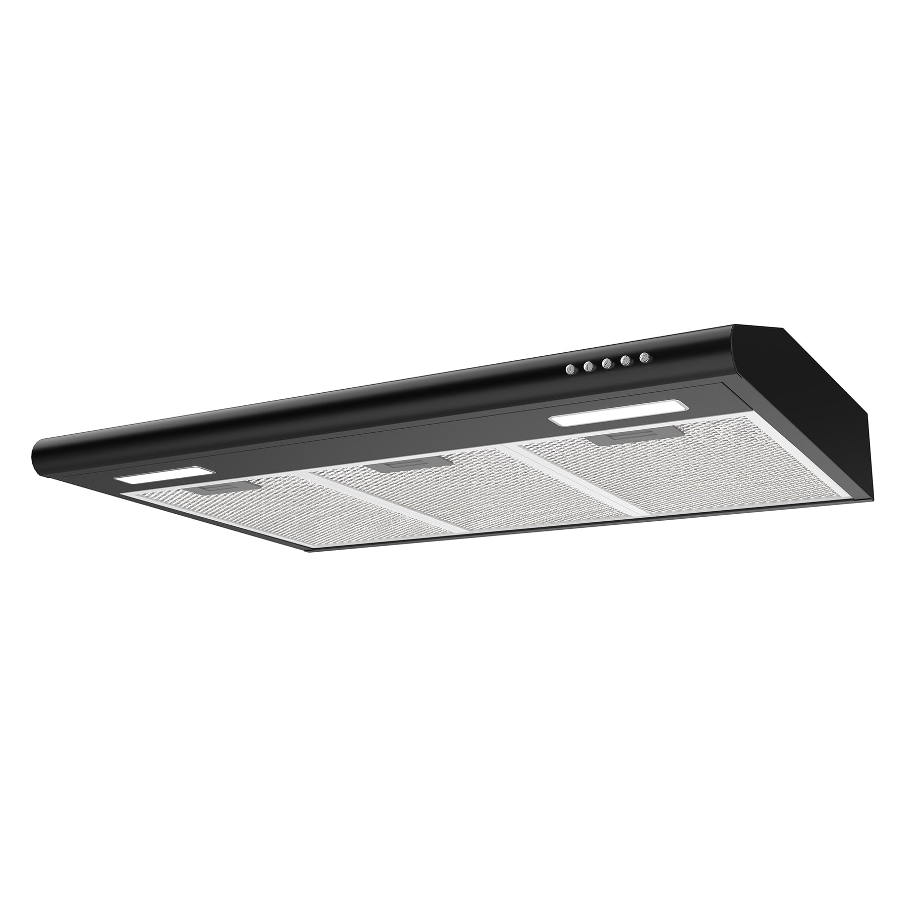 CIARRA AWS75918B Range Hood 30 inch Under Cabinet, Slim Vent Hood with 3  Speed Exhaust Fan, Push Button Control, Ducted and Ductless Convertible
