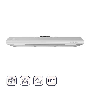 CIARRA 30 Inch Low Profile Vent Hood Under Cabinet Range Hood Ventless CAS75918B-OW