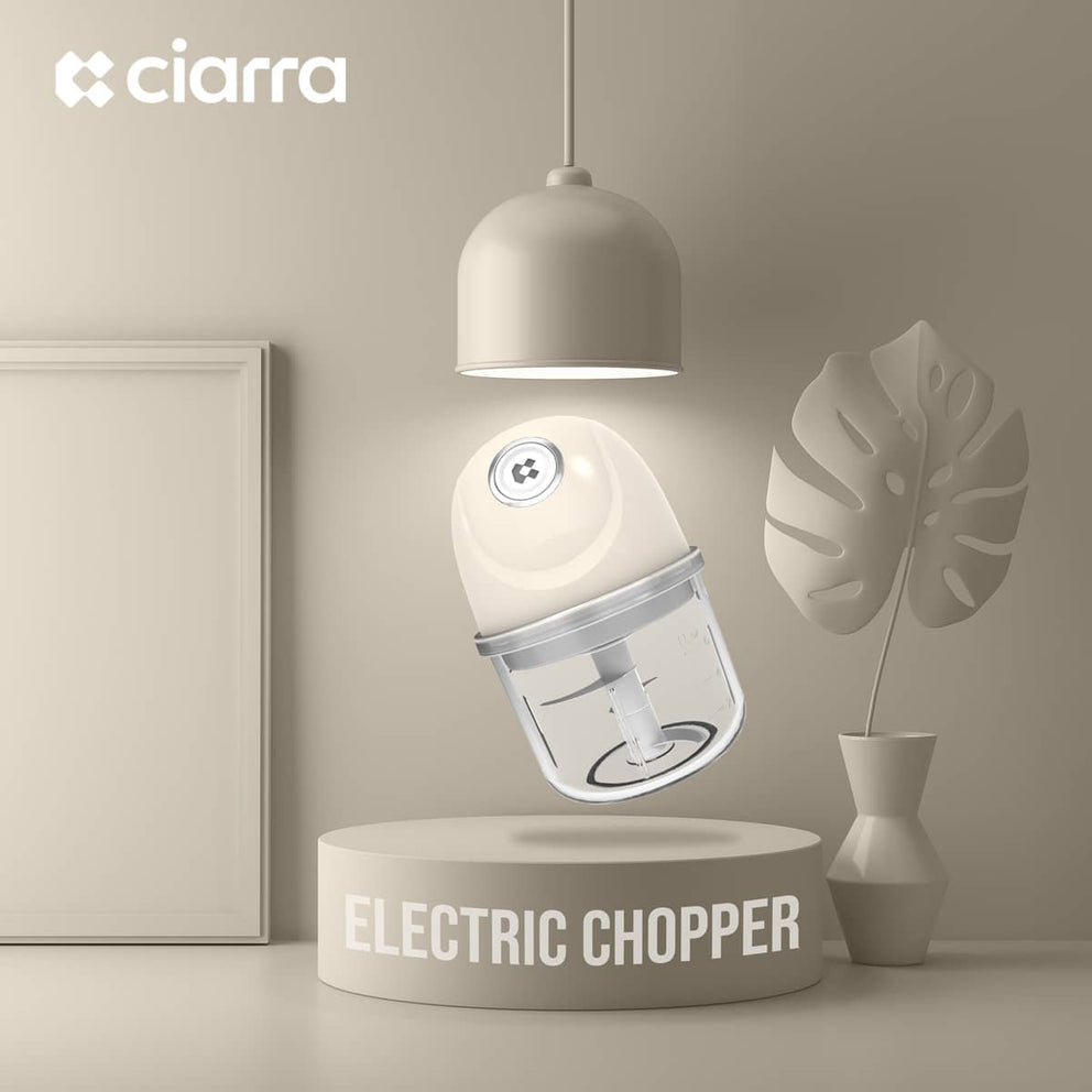 CIARRA Portable Versatile Wireless Electric Mini Food Chopper With USB CAMFPC01-OW
