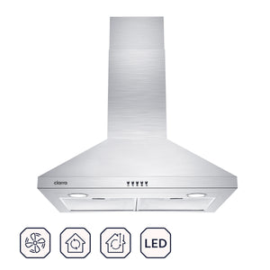 CIARRA 30 Inch Wall Mount Chimney Range Hood CAS75206P-OW